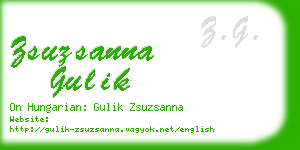 zsuzsanna gulik business card